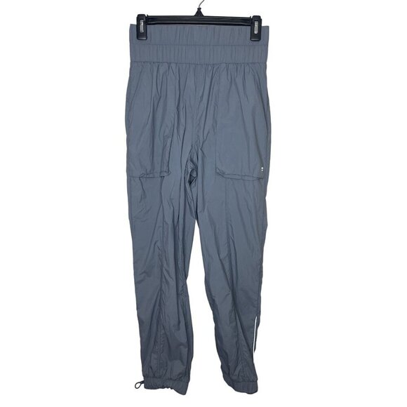 Fabletics Womens Ultra High-Waist Gray Nylon Jogger Track Pant Sz XS Lightweight - Picture 1 of 12